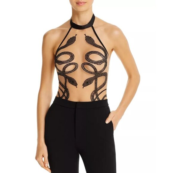 Thistle and Spire Medusa Bodysuit in Black Small New Womens Tank Top - Picture 11 of 17